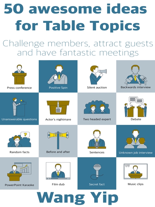 Title details for 50 awesome ideas for table topics by Wang Yip - Available